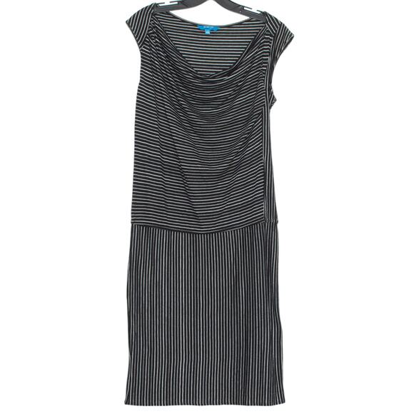 Derek Lam Dress Preppy Old Money Quiet Luxury Classic Preppy Cowl Stripe Small - Picture 1 of 5